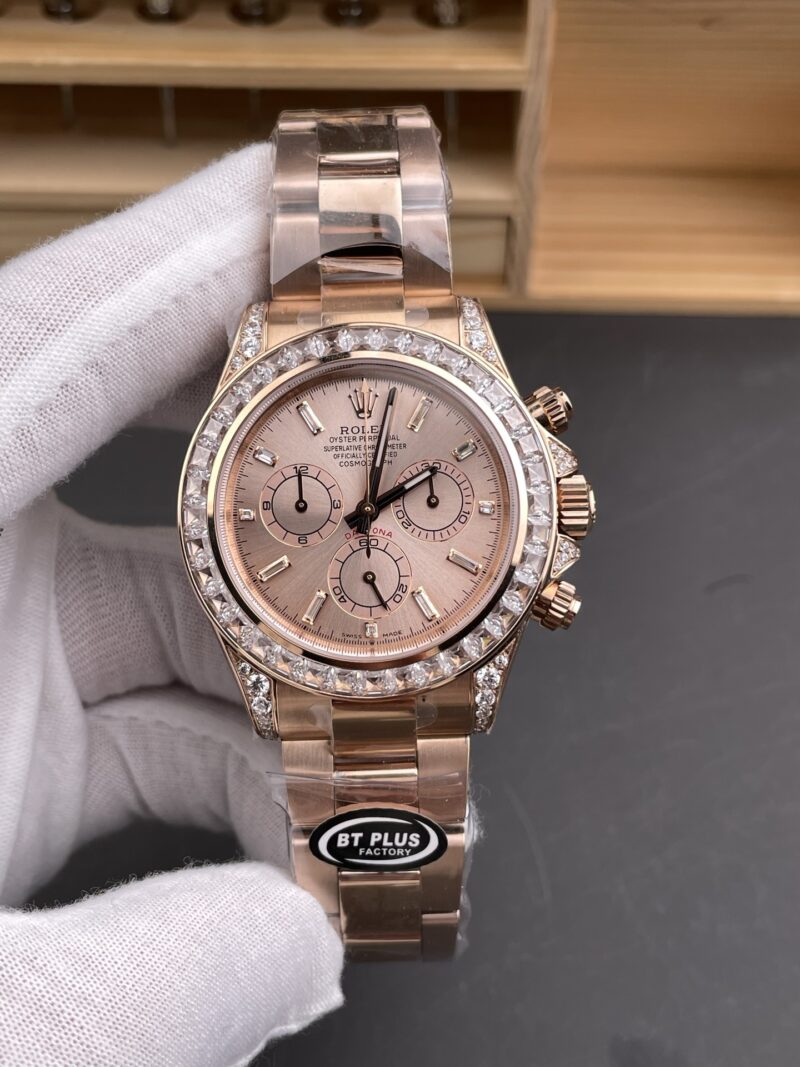 Rolex Daytona Full Rose Gold Baguette Diamond Rolex Daytona Full Rose Gold Baguette Diamond