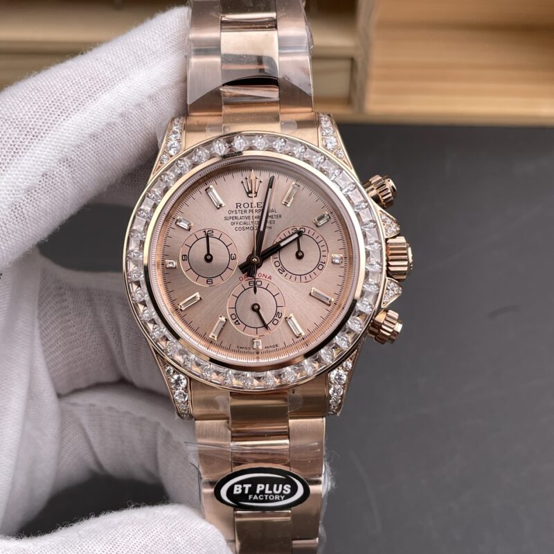 Rolex Daytona Full Rose Gold Baguette Diamond Rolex Daytona Full Rose Gold Baguette Diamond
