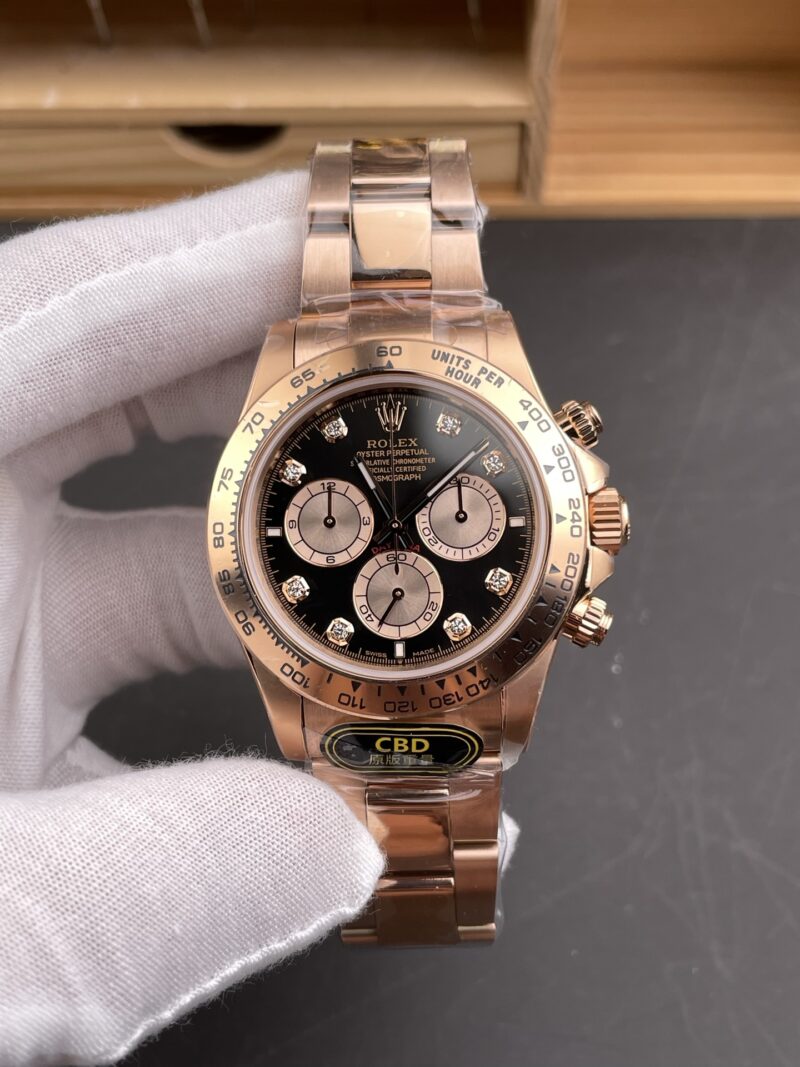 Rolex Daytona Rose Gold Black Gold Diamond Rolex Daytona Rose Gold Black Gold Diamond