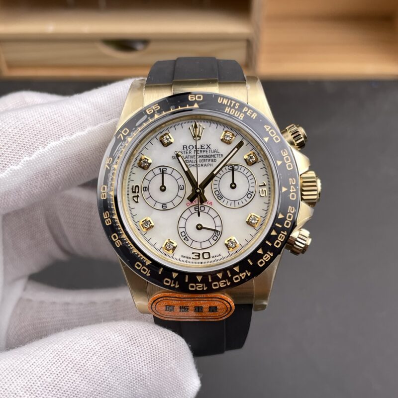 Rolex Daytona Gold Mother-of-Pearl Rubber Rolex Daytona Gold Mother-of-Pearl Rubber