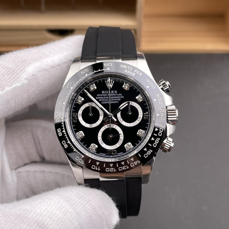 Rolex Daytona White Gold Black Rubber