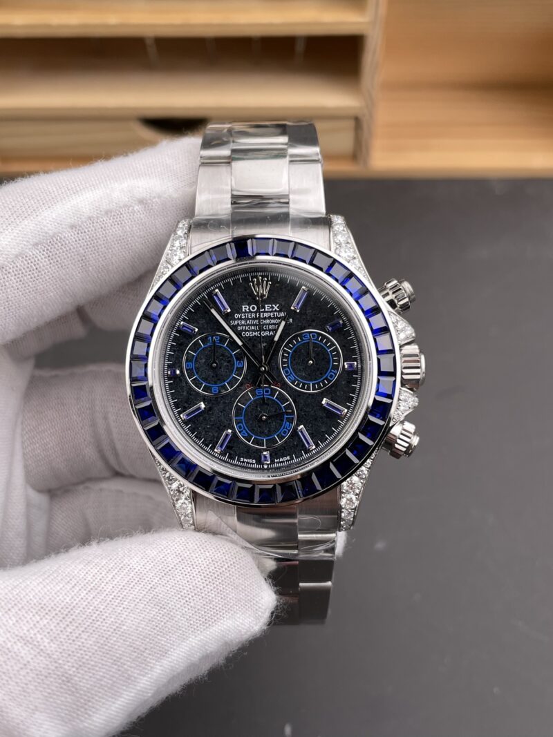 Rolex Daytona Lab-Grown Blue Diamond Rolex Daytona Lab-Grown Blue Diamond