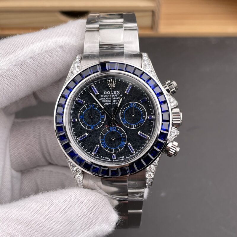 Rolex Daytona Lab-Grown Blue Diamond Rolex Daytona Lab-Grown Blue Diamond