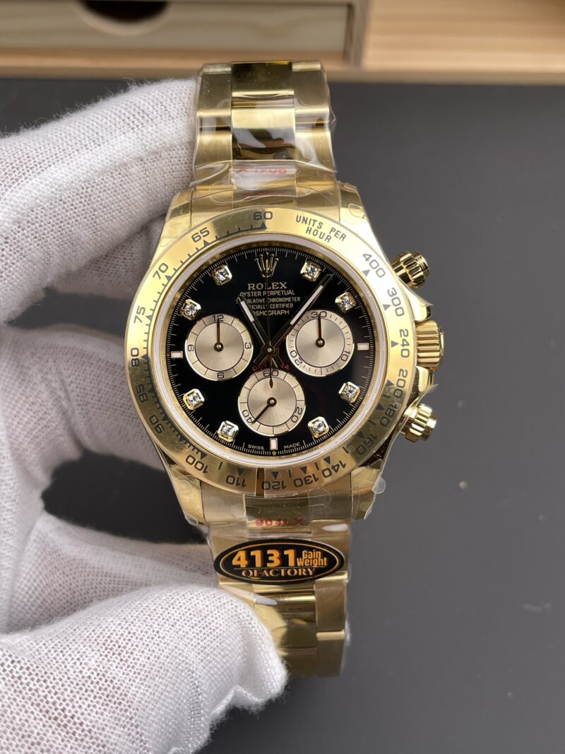 Rolex Daytona Full Gold Black Diamond Rolex Daytona Full Gold Black Diamond