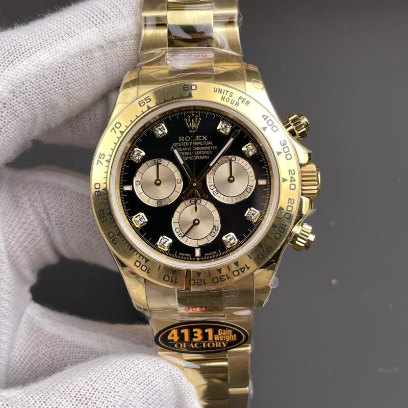 Rolex Daytona Full Gold Black Diamond Rolex Daytona Full Gold Black Diamond