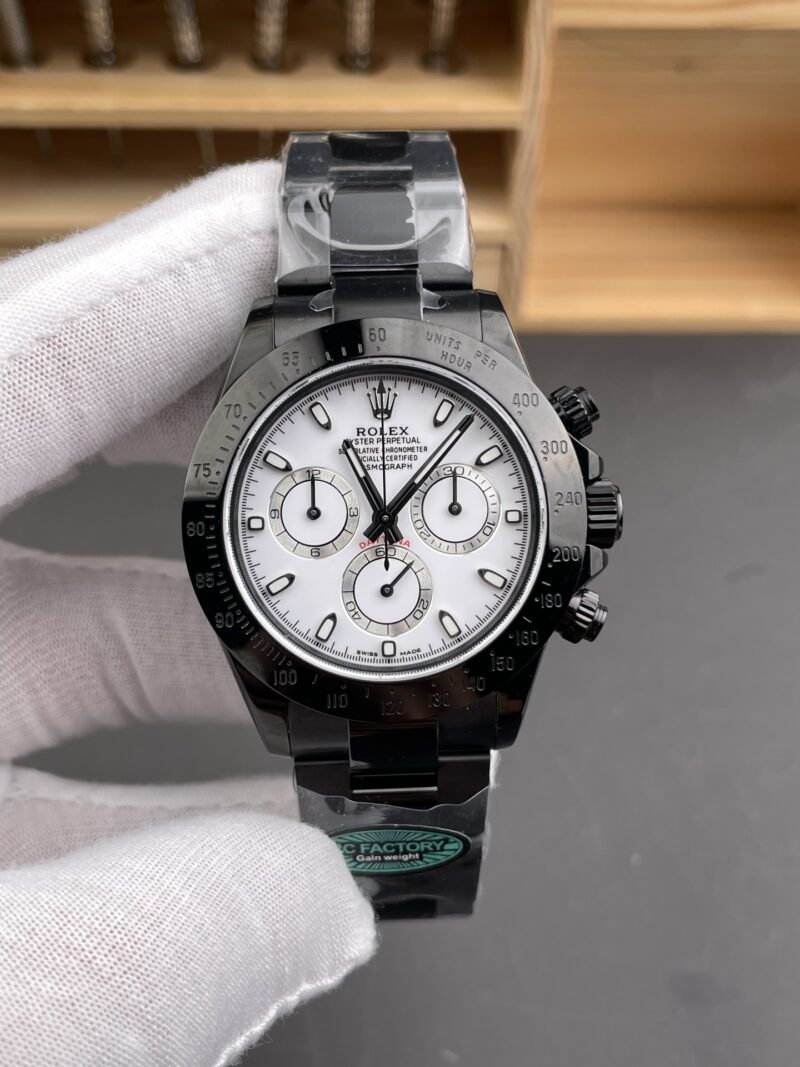 Rolex Daytona Black Steel White Rolex Daytona Black Steel White