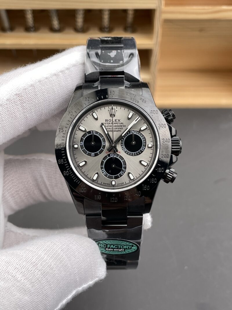 Rolex Daytona Black Steel Grey