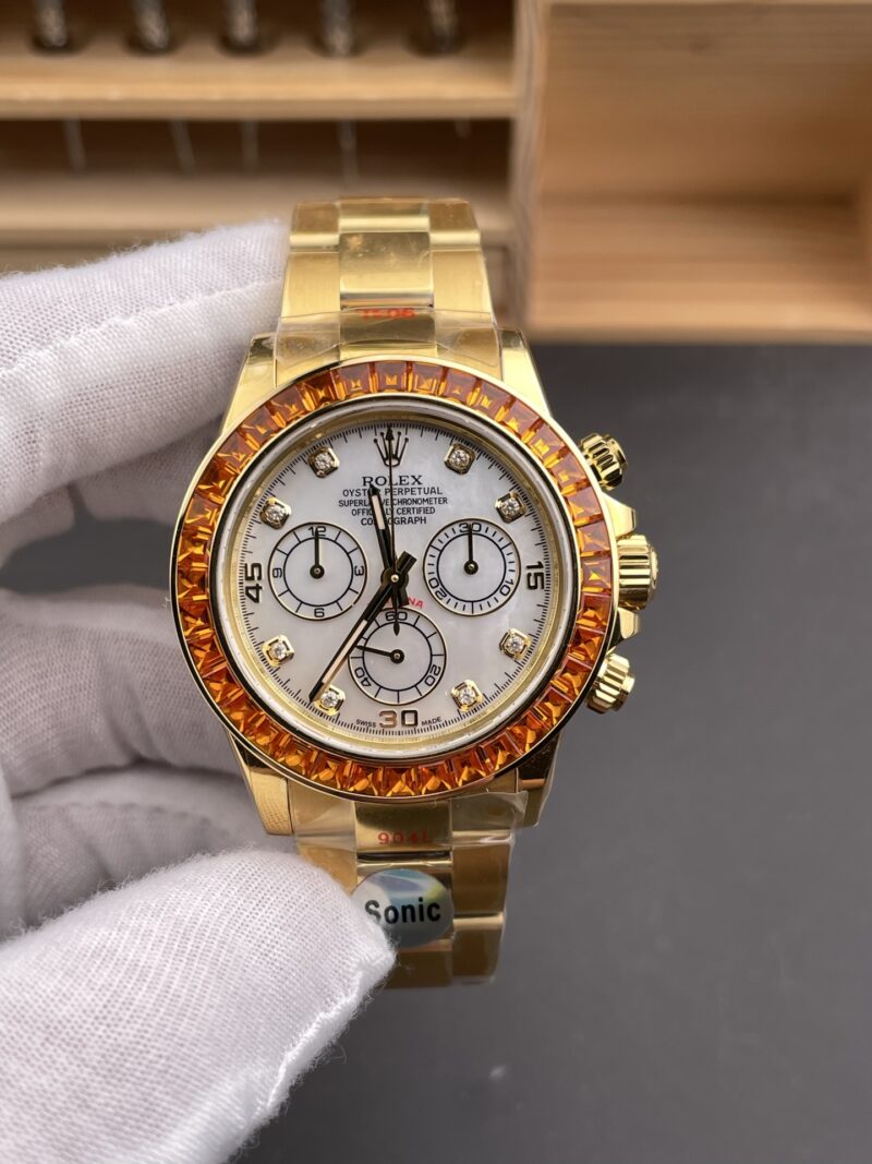 Rolex Daytona Full Gold White MOP Diamond Rolex Daytona Full Gold White MOP Diamond