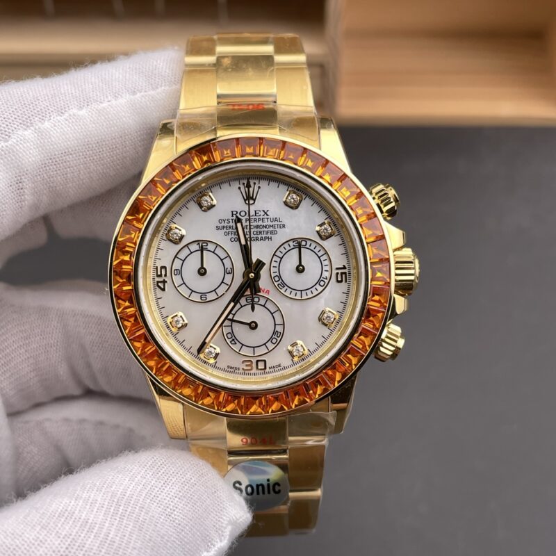 Rolex Daytona Full Gold White MOP Diamond Rolex Daytona Full Gold White MOP Diamond
