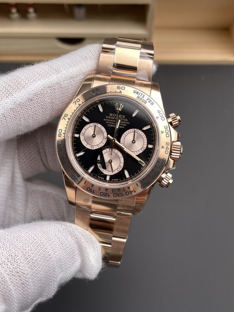 Rolex Daytona Full Rose Gold Black Gold Rolex Daytona Full Rose Gold Black Gold