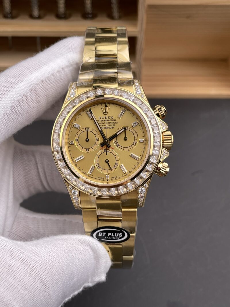 Rolex Daytona Full Gold Baguette Diamond Rolex Daytona Full Gold Baguette Diamond