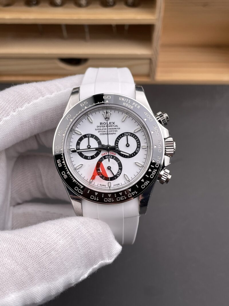 Rolex Daytona White Panda Rubber