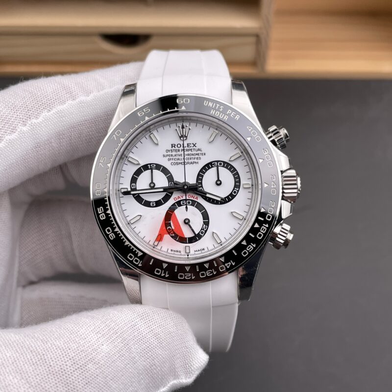 Rolex Daytona White Panda Rubber