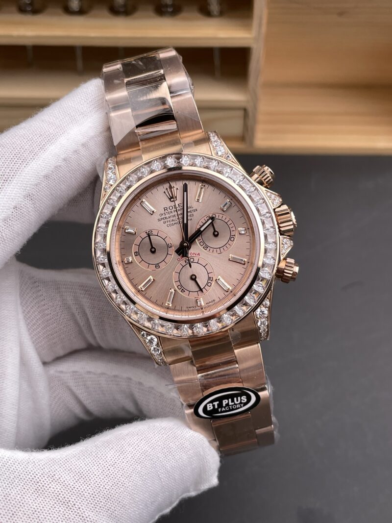 Rolex Daytona Full Rose Gold Baguette Diamond Rolex Daytona Full Rose Gold Baguette Diamond