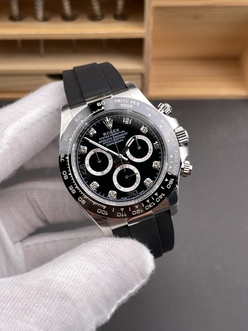 Rolex Daytona White Gold Black Rubber Rolex Daytona White Gold Black Rubber