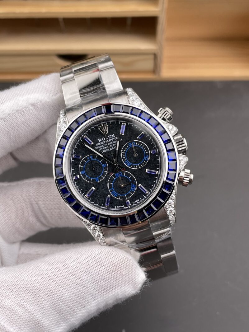 Rolex Daytona Lab-Grown Blue Diamond Rolex Daytona Lab-Grown Blue Diamond