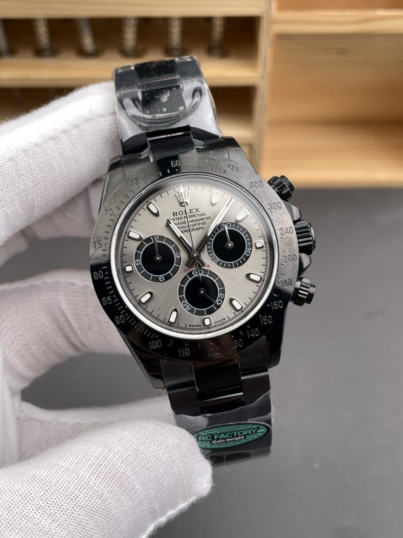 Rolex Daytona Black Steel Grey