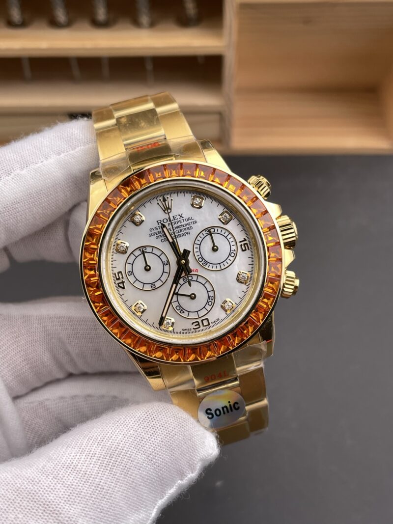 Rolex Daytona Full Gold White MOP Diamond Rolex Daytona Full Gold White MOP Diamond