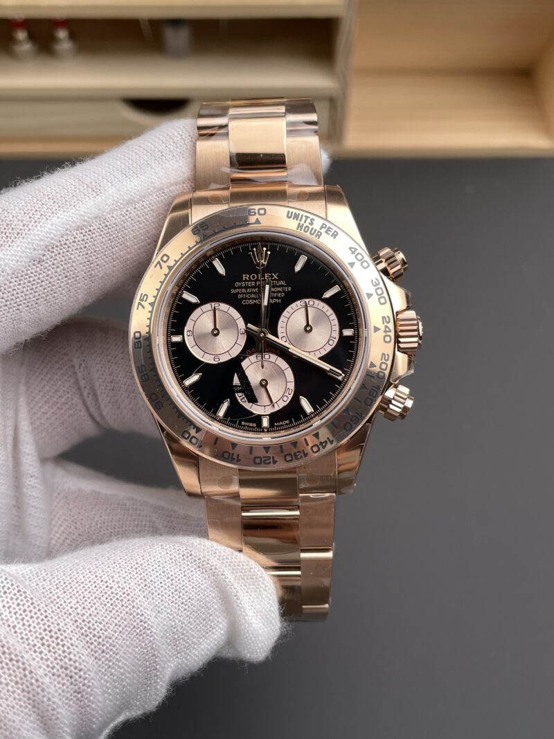 Rolex Daytona Full Rose Gold Black Gold Rolex Daytona Full Rose Gold Black Gold