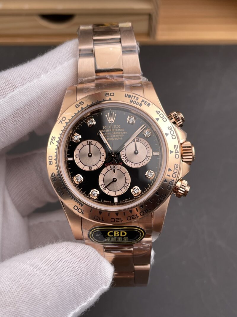 Rolex Daytona Rose Gold Black Gold Diamond Rolex Daytona Rose Gold Black Gold Diamond
