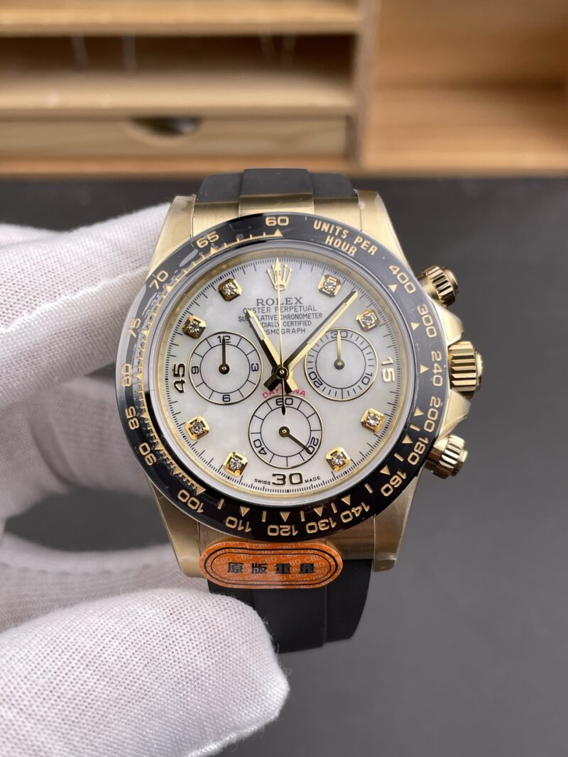 Rolex Daytona Gold Mother-of-Pearl Rubber Rolex Daytona Gold Mother-of-Pearl Rubber