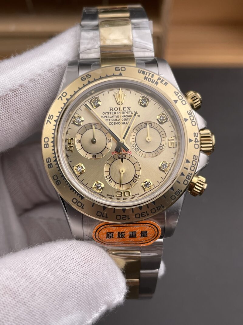 Rolex Daytona Two-Tone Champagne Diamond