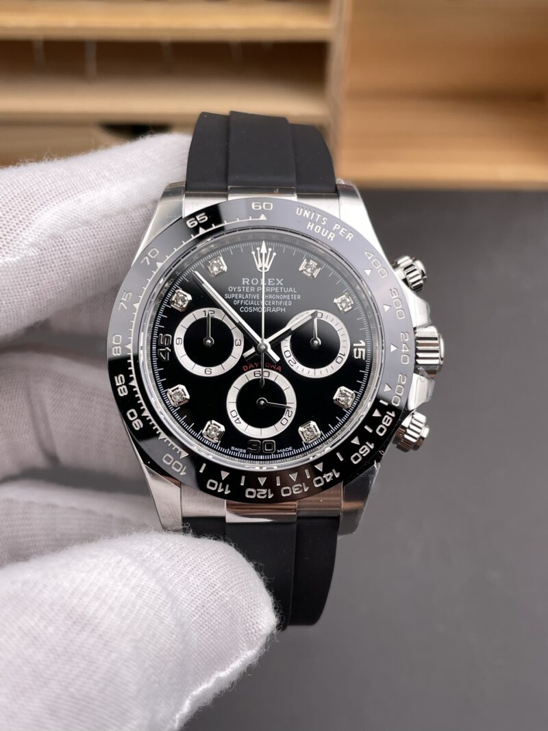 Rolex Daytona White Gold Black Rubber Rolex Daytona White Gold Black Rubber