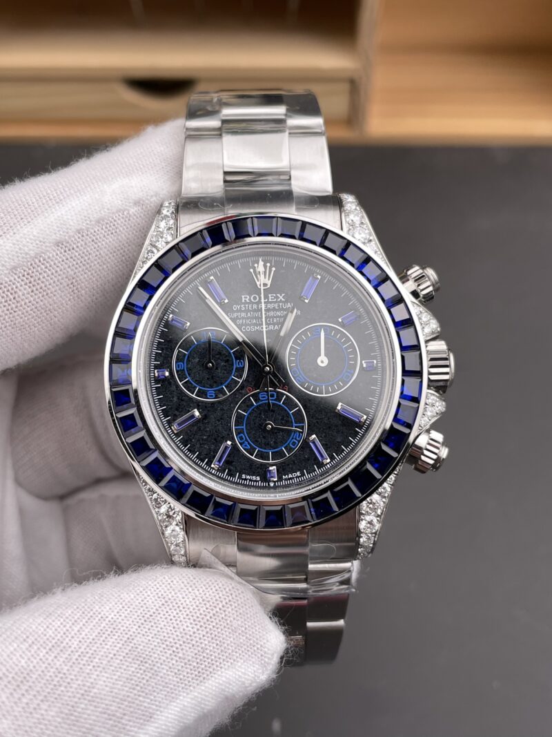Rolex Daytona Lab-Grown Blue Diamond Rolex Daytona Lab-Grown Blue Diamond