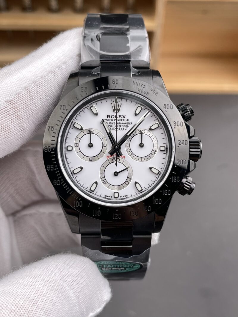 Rolex Daytona Black Steel White Rolex Daytona Black Steel White