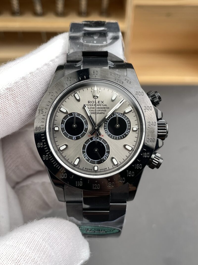 Rolex Daytona Black Steel Grey