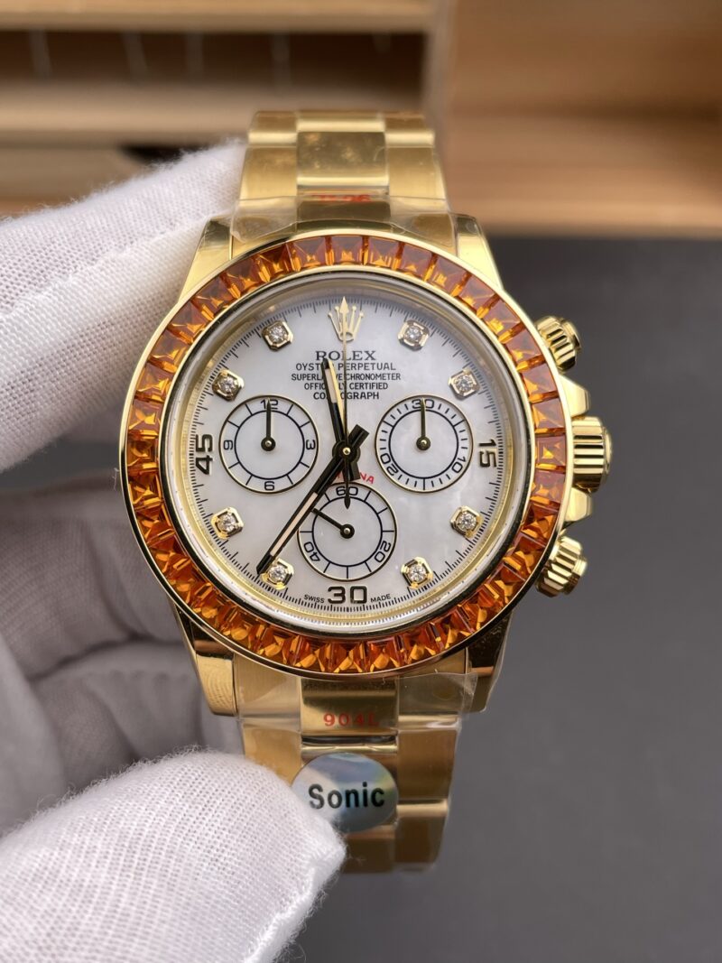 Rolex Daytona Full Gold White MOP Diamond Rolex Daytona Full Gold White MOP Diamond