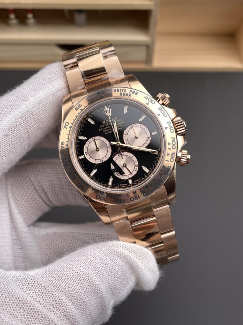 Rolex Daytona Full Rose Gold Black Gold Rolex Daytona Full Rose Gold Black Gold