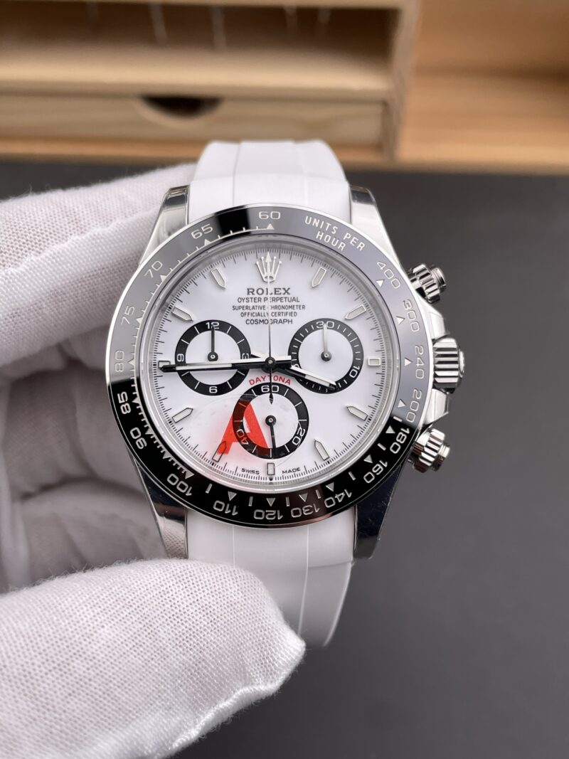 Rolex Daytona White Panda Rubber