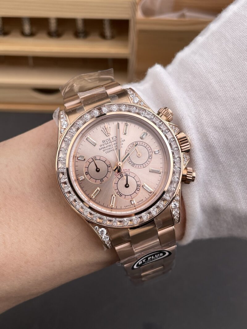 Rolex Daytona Full Rose Gold Baguette Diamond Rolex Daytona Full Rose Gold Baguette Diamond