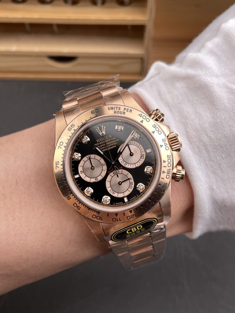 Rolex Daytona Rose Gold Black Gold Diamond Rolex Daytona Rose Gold Black Gold Diamond