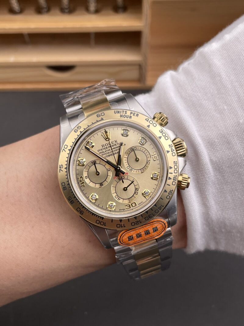 Rolex Daytona Two-Tone Champagne Diamond