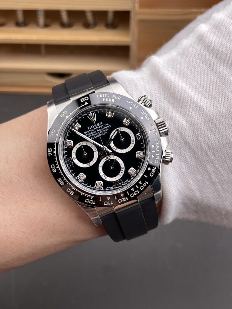 Rolex Daytona White Gold Black Rubber Rolex Daytona White Gold Black Rubber