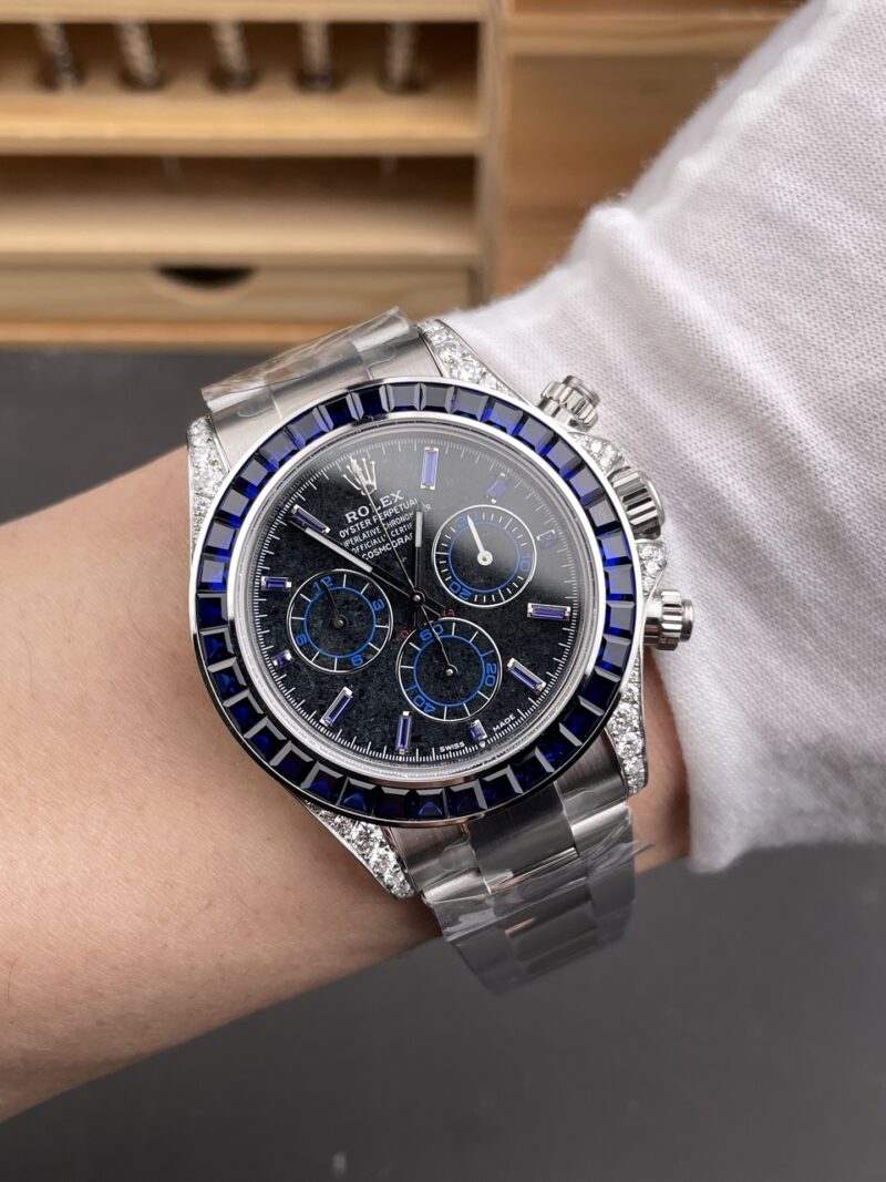 Rolex Daytona Lab-Grown Blue Diamond Rolex Daytona Lab-Grown Blue Diamond
