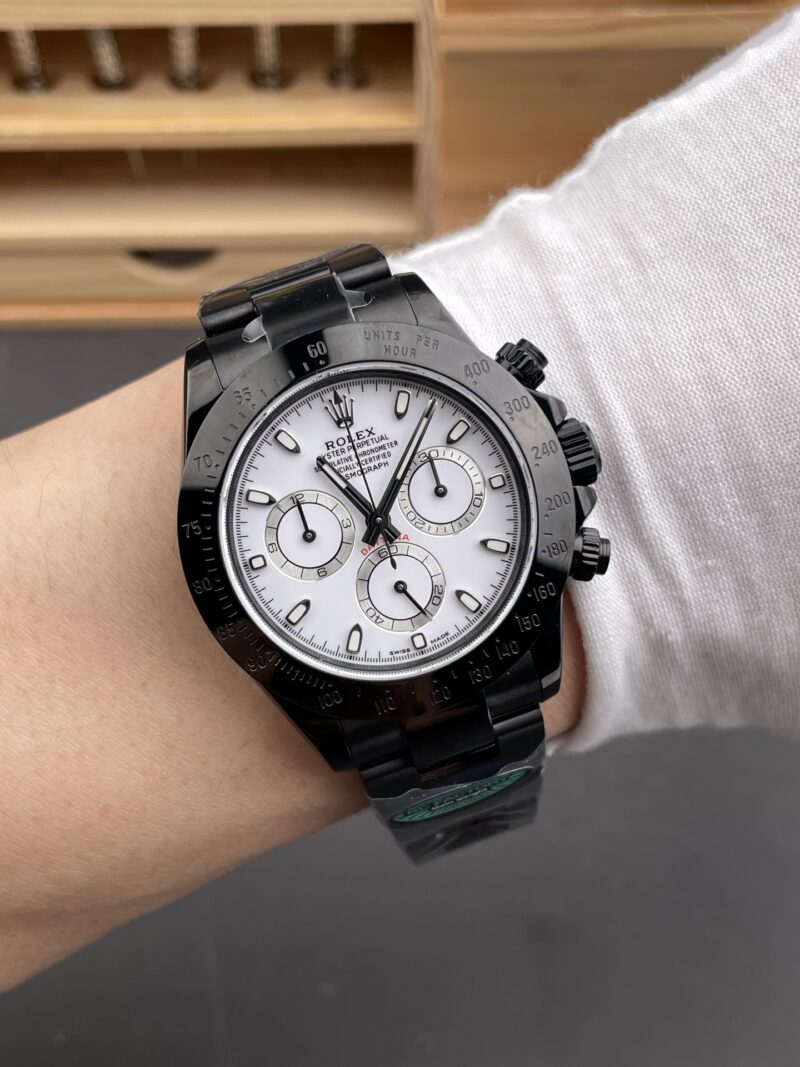 Rolex Daytona Black Steel White Rolex Daytona Black Steel White