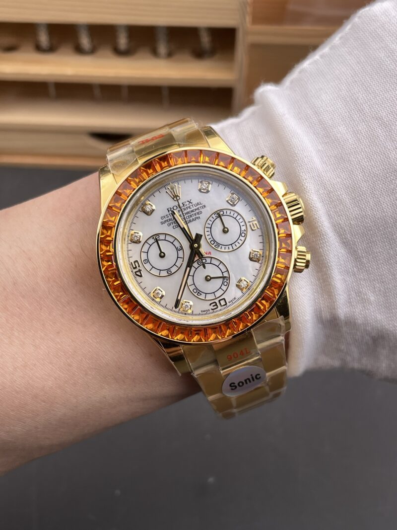 Rolex Daytona Full Gold White MOP Diamond Rolex Daytona Full Gold White MOP Diamond