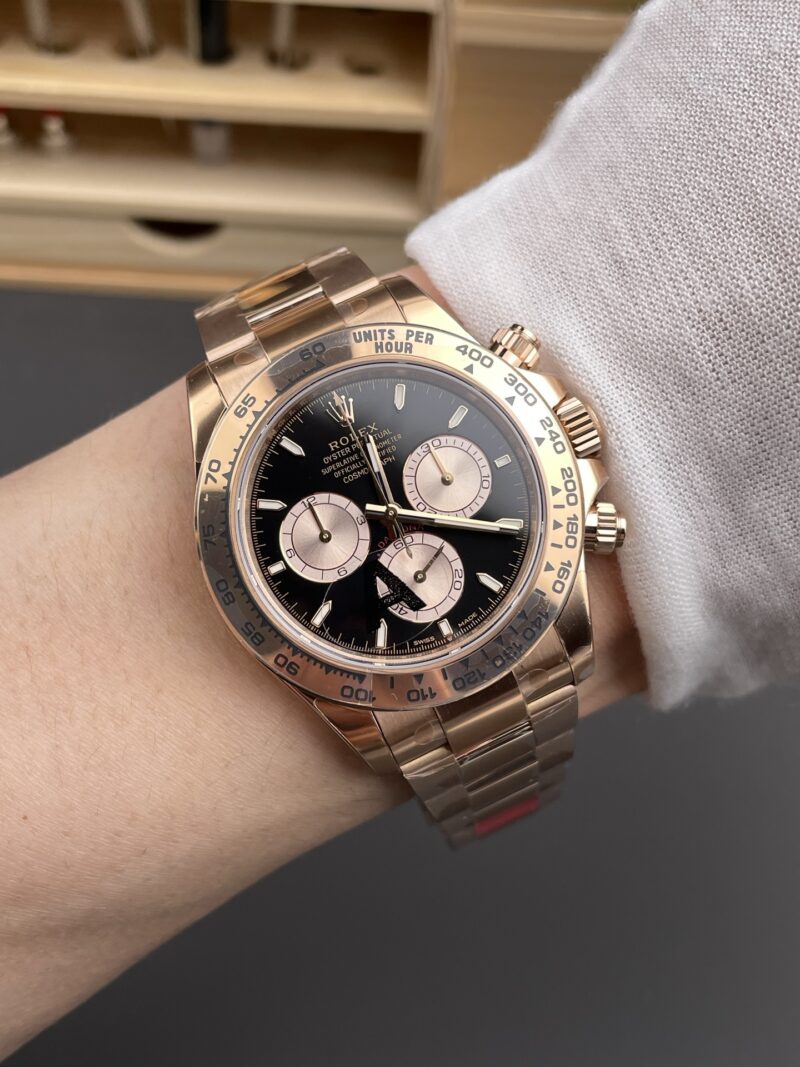 Rolex Daytona Full Rose Gold Black Gold Rolex Daytona Full Rose Gold Black Gold
