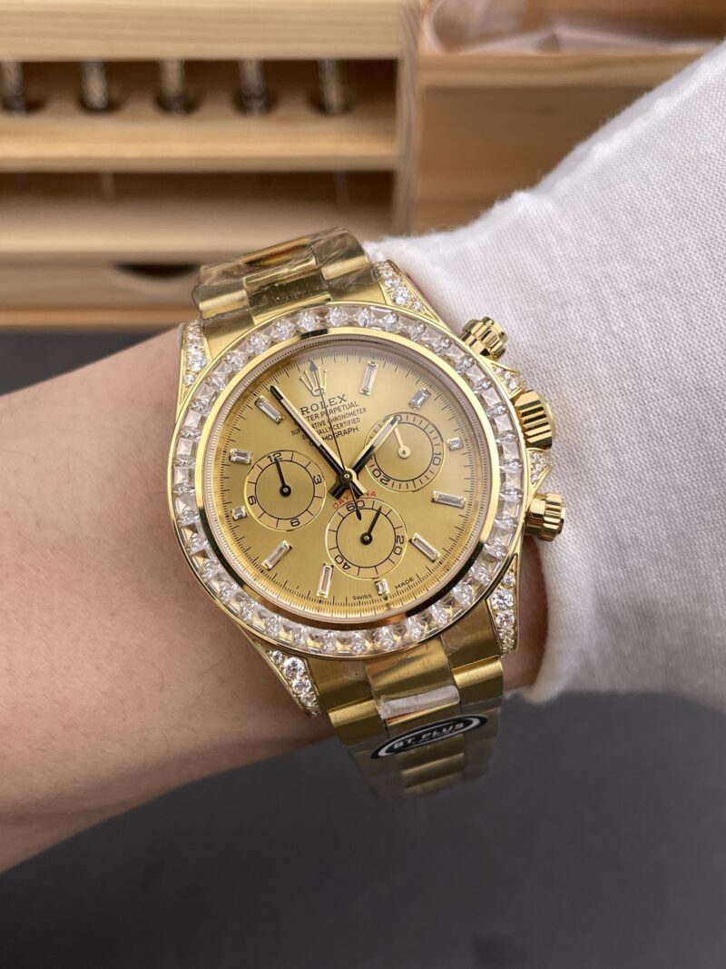 Rolex Daytona Full Gold Baguette Diamond Rolex Daytona Full Gold Baguette Diamond