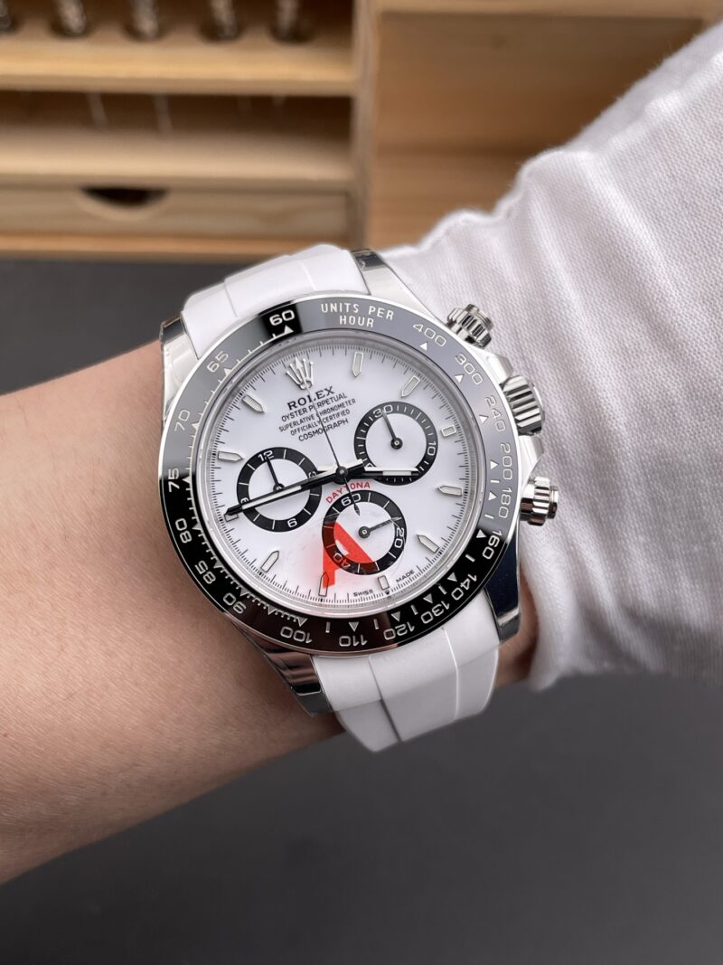 Rolex Daytona White Panda Rubber