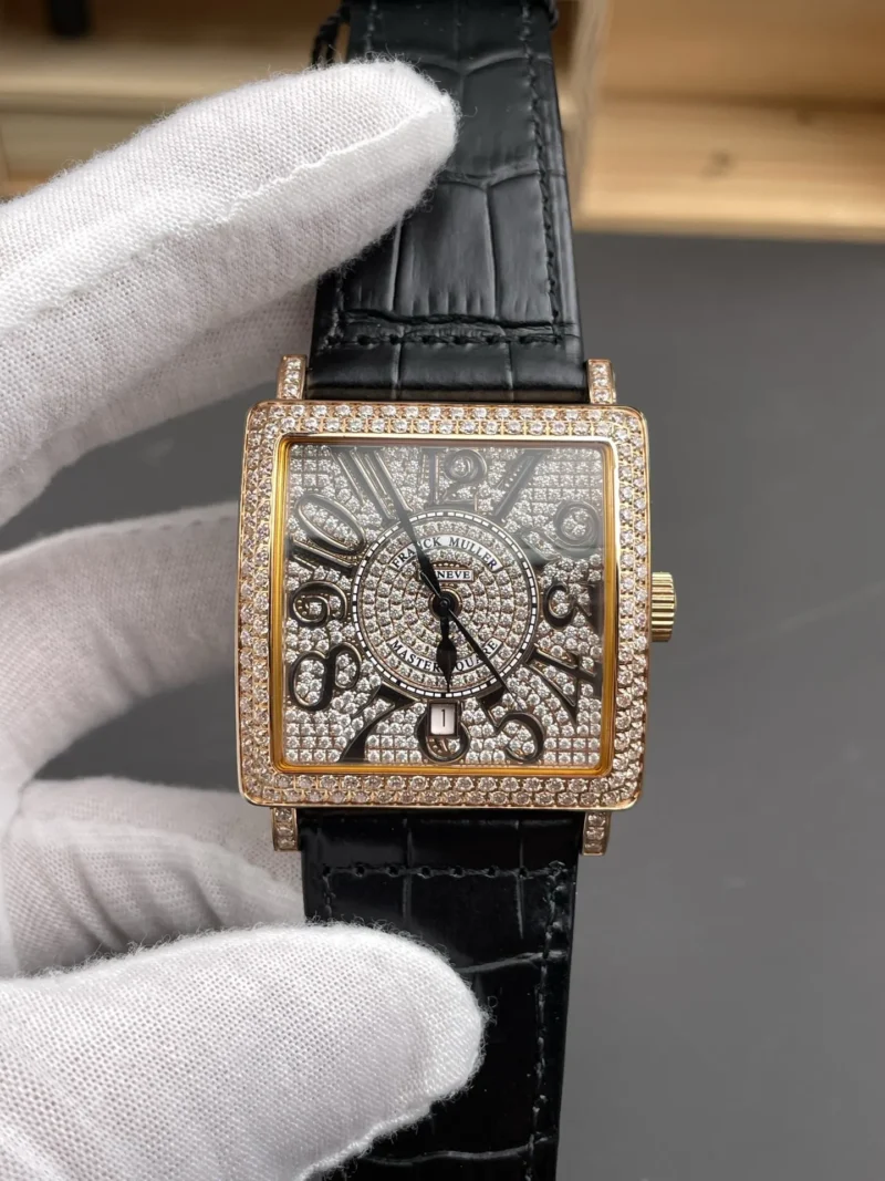 Franck Muller Master Square Rose Gold Diamond 36x36mm