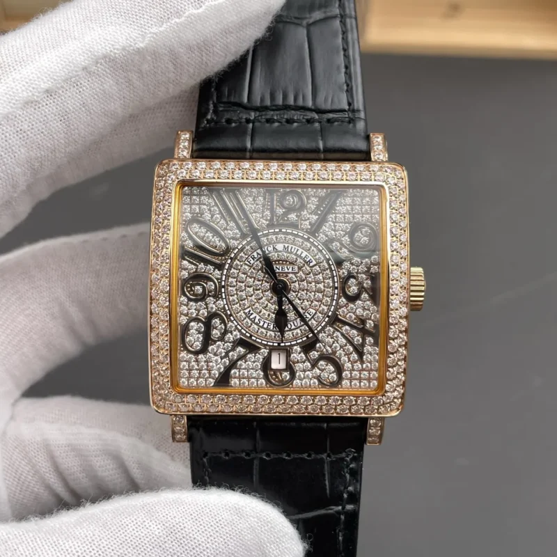 Franck Muller Master Square Rose Gold Diamond 36x36mm