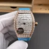Franck Muller Vanguard Rose Gold Full Diamond Baguette Diamond 32x42.3mm