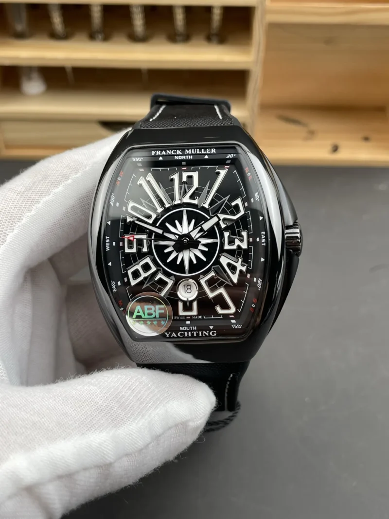 Franck Muller Vanguard Steel Black Dial 44x54mm