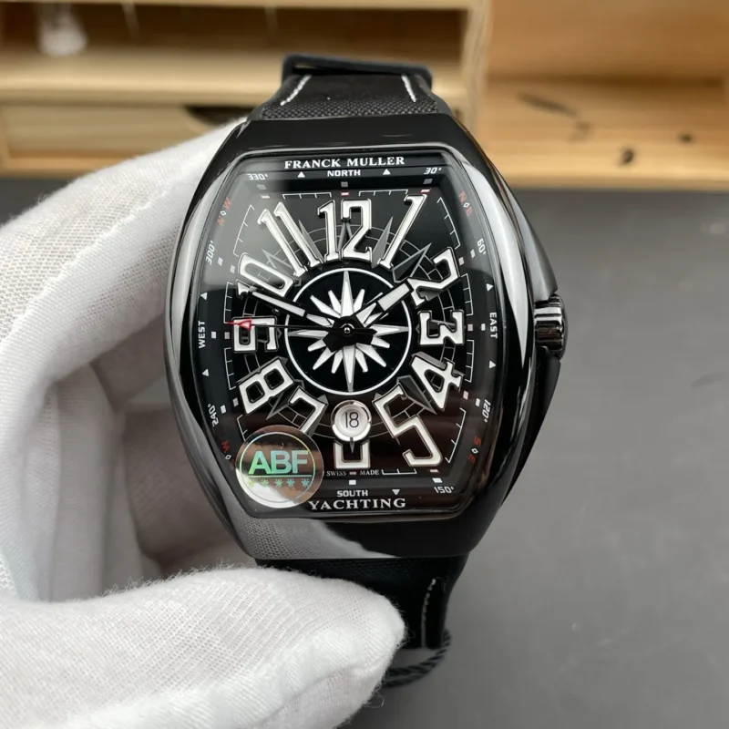 Franck Muller Vanguard Steel Black Dial 44x54mm