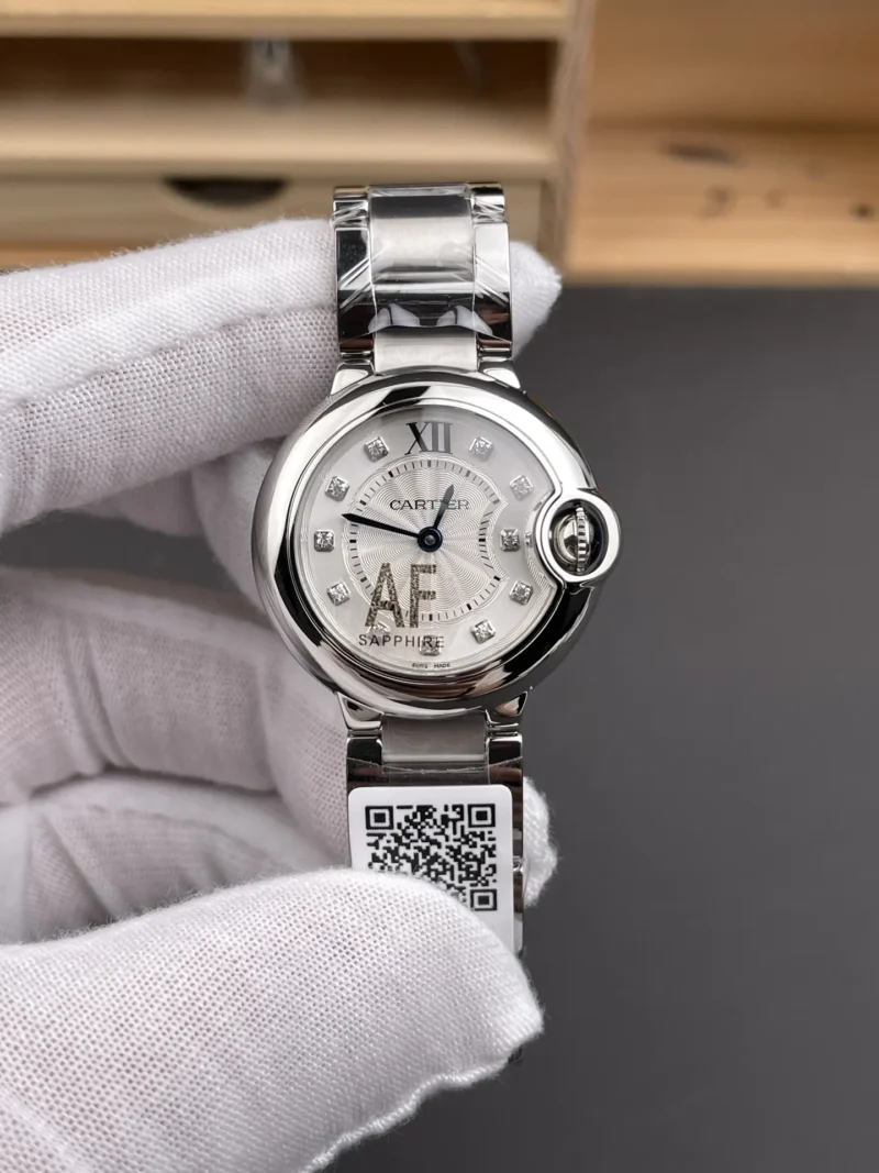 Cartier Ballon Bleu Diamond Markers Ladies 28mm