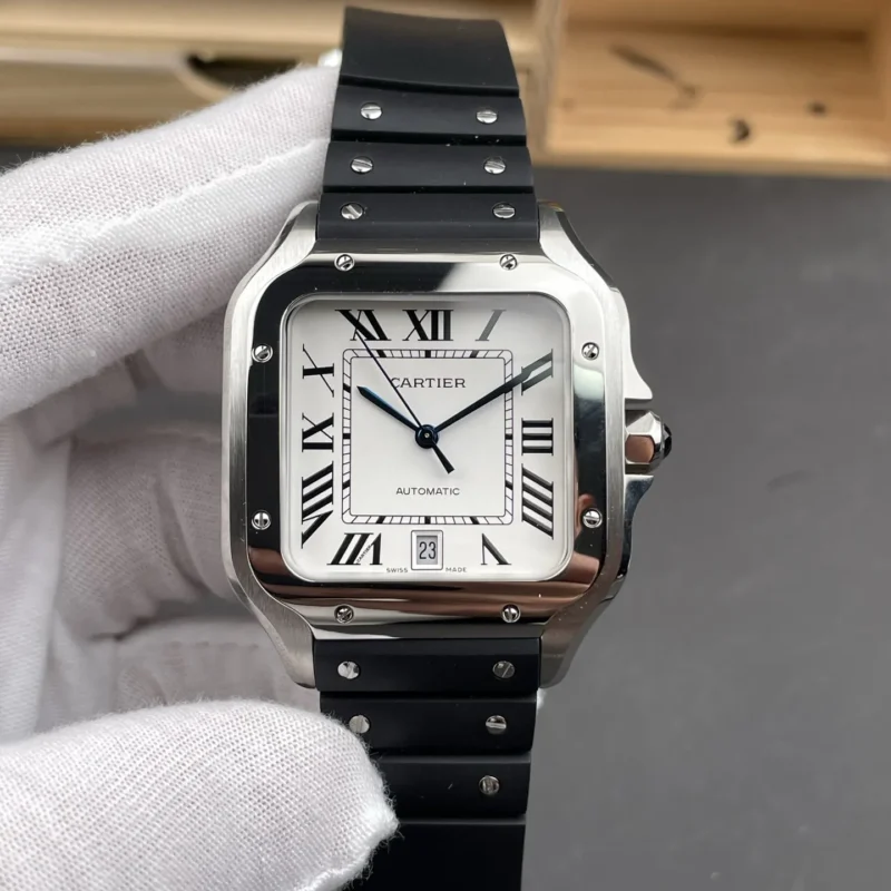 Cartier Santos White Dial 39.8mm